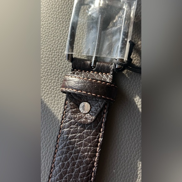 NWT Alta Moda Men's Italian Leather Belt Sz 38 Made in Italy Modern Classy - Picture 4 of 5